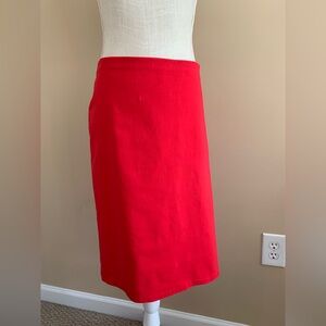 Women’s Red Midi Pencil Skirt